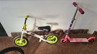 Pack 4 Bicicletas y Patinete Infantil