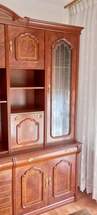 Mueble Bar Antiguo Madera y Cristal