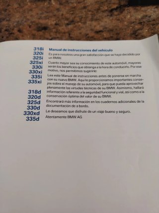 Manual de instrucciones BMW