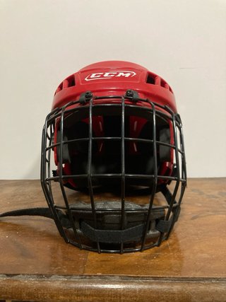 Casco de Hockey CCM Rojo
