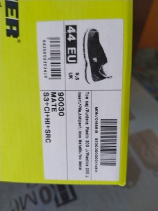 Zapatos de trabajo POBOSTER azules y blancos