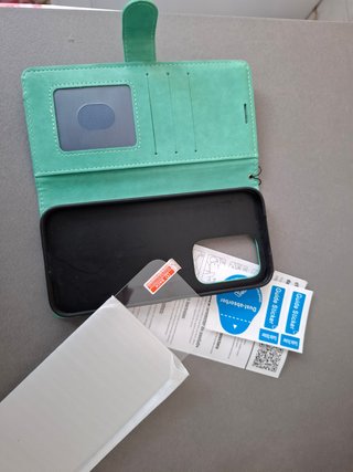 Custodia a libro + vetrino per cellulare