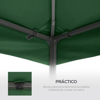 Toldo Recambio Cenador 3x3 Doble Techo Verde