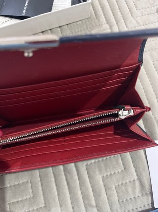 Cartera Emporio Armani Piel Azul y rojo