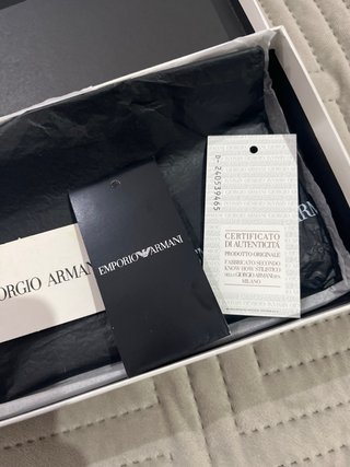 Cartera Emporio Armani Piel Azul y rojo
