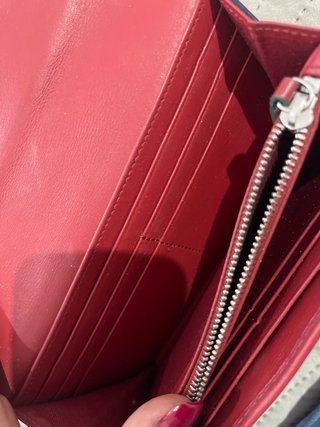 Cartera Emporio Armani Piel Azul y rojo