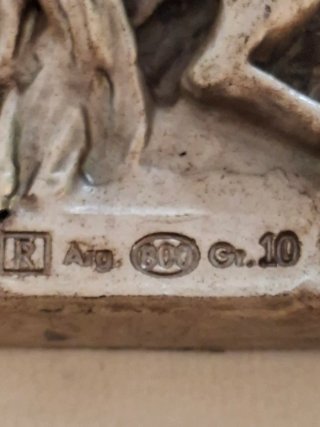 Quadretto Lamina Argento 800 Cavalli