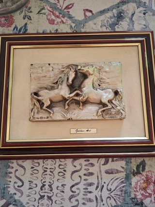 Quadretto Lamina Argento 800 Cavalli
