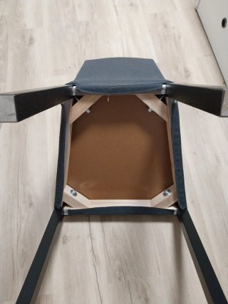 Silla de comedor Ikea gris desenfundable
