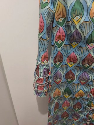 Vestido midi estampado