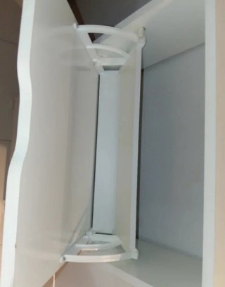 Zapatero estrecho blanco 97x94x17 cm
