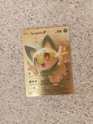 Cartas Pokémon Sprigatito V y Koraidon V