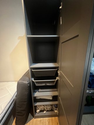 Armario Ikea Negro/Gris