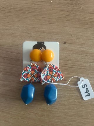 Pendientes Naranja y Azul