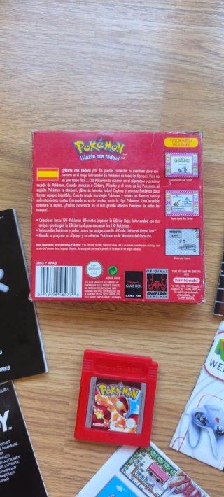 Pokemon Rojo Game Boy Color + Manuales