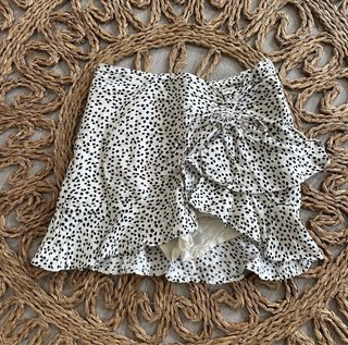 Minifalda Talla 32 Estampado Puntos