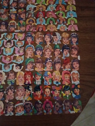 Oferta!! 6 Láminas Cromos Troquelados Antiguos