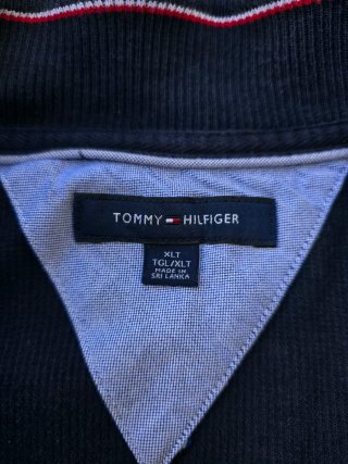 Felpa Tommy Hilfiger blu ricamata