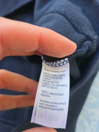 Felpa Tommy Hilfiger blu ricamata