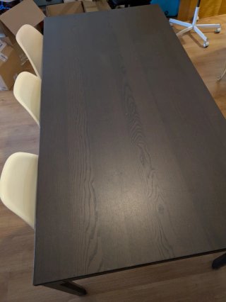 Mesa Comedor Extensible Ikea marrón 180 o 240 cm.