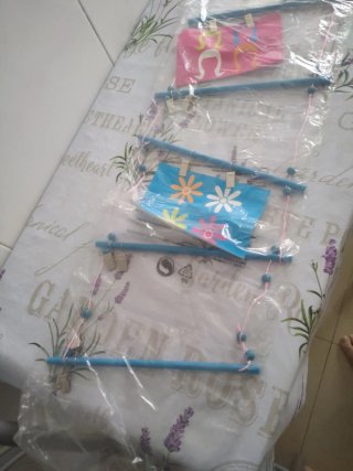 Colgador de fotos con pinzas
