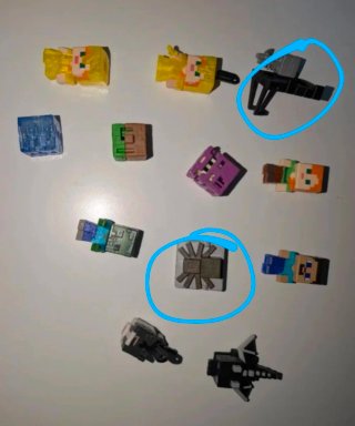Muñecos Kinder minecraft