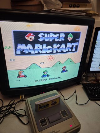 Cartucho Super Mario Kart SNES Japonés