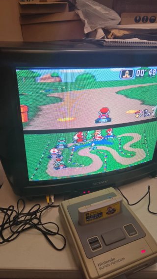 Cartucho Super Mario Kart SNES Japonés