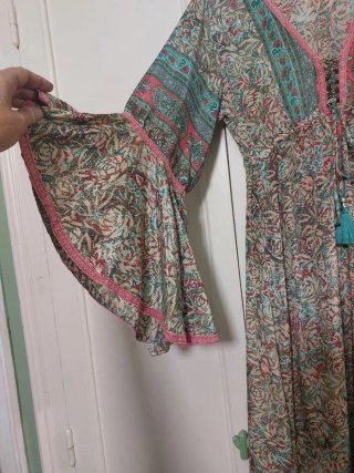 Vestido largo estilo ibicenco gypsy