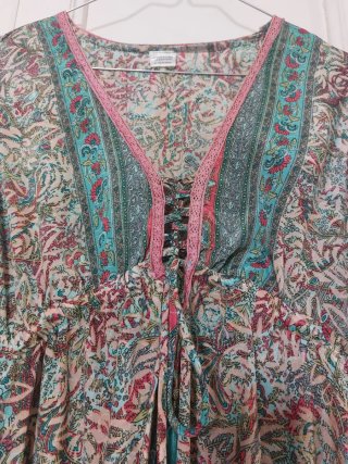 Vestido largo estilo ibicenco gypsy