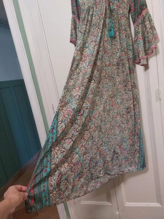 Vestido largo estilo ibicenco gypsy