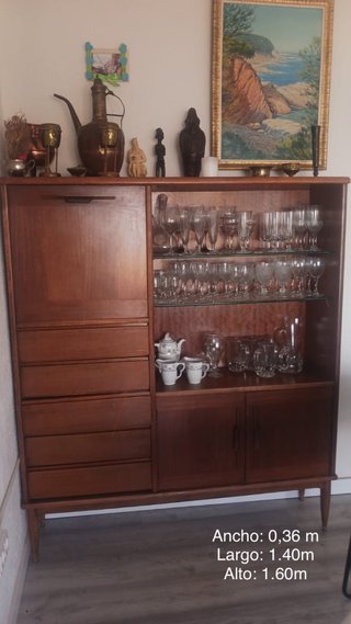 Comedor completo Mid Century Vintage Madera