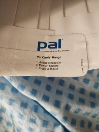 Cappello da chef in carta pieghevole