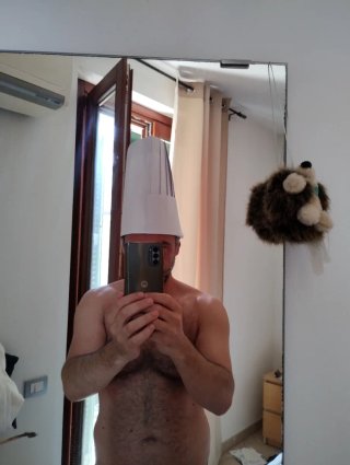 Cappello da chef in carta pieghevole
