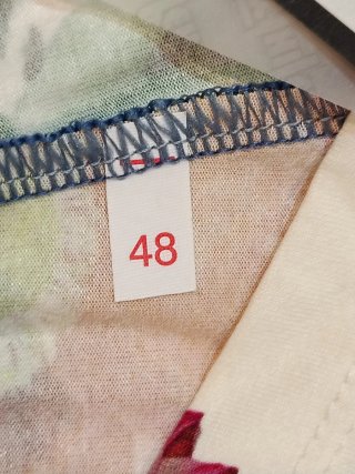 veste blouse imprimée à manches trois-quarts