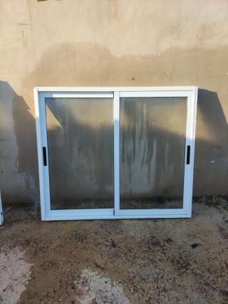 Ventana corredera aluminio doble cristal