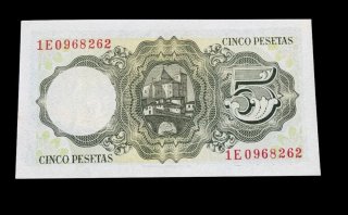 2 Billetes 5 Pesetas España 1951 y 1954