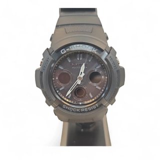 RELOJ CASIO G SHOCK AWG M1008 ESFERA NEGRA/CORREA GOMA