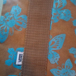 Borsa Vans farfalle blu e marroni
