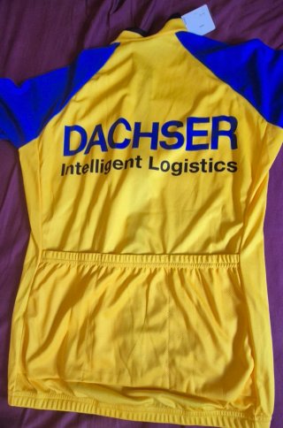 Maillot Ciclismo Dachser Amarillo y Azul
