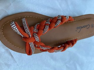 Sandali Ciaodea Arancioni con Strass Tg 38