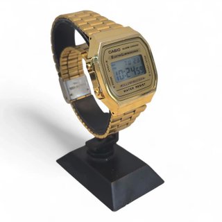 RELOJ CASIO 3298 CORREA Y ESFERA DORADA