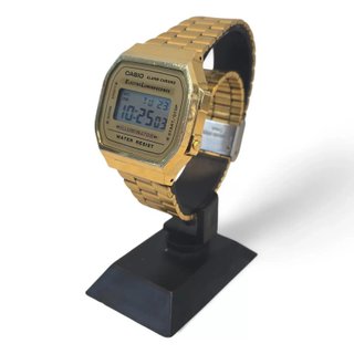 RELOJ CASIO 3298 CORREA Y ESFERA DORADA