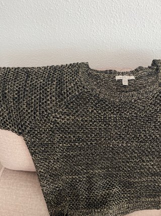 Jersey mujer negro y dorado talla única