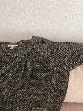 Jersey mujer negro y dorado talla única