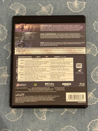 Avatar Colección 3 Películas Blu-ray 4K + BD