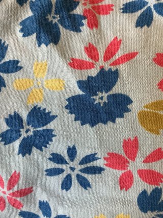Camiseta auténtica vintage floral azul