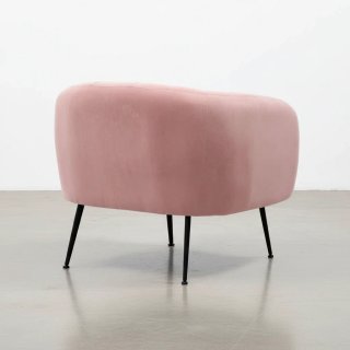 BUTACA EN TELA VELVET ROSA TAMESIS