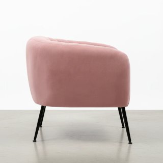 BUTACA EN TELA VELVET ROSA TAMESIS