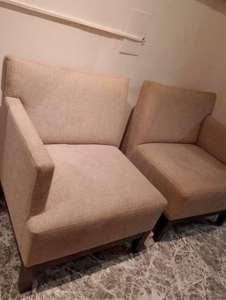 Juego de 2 sillas de comedor color marrón claro